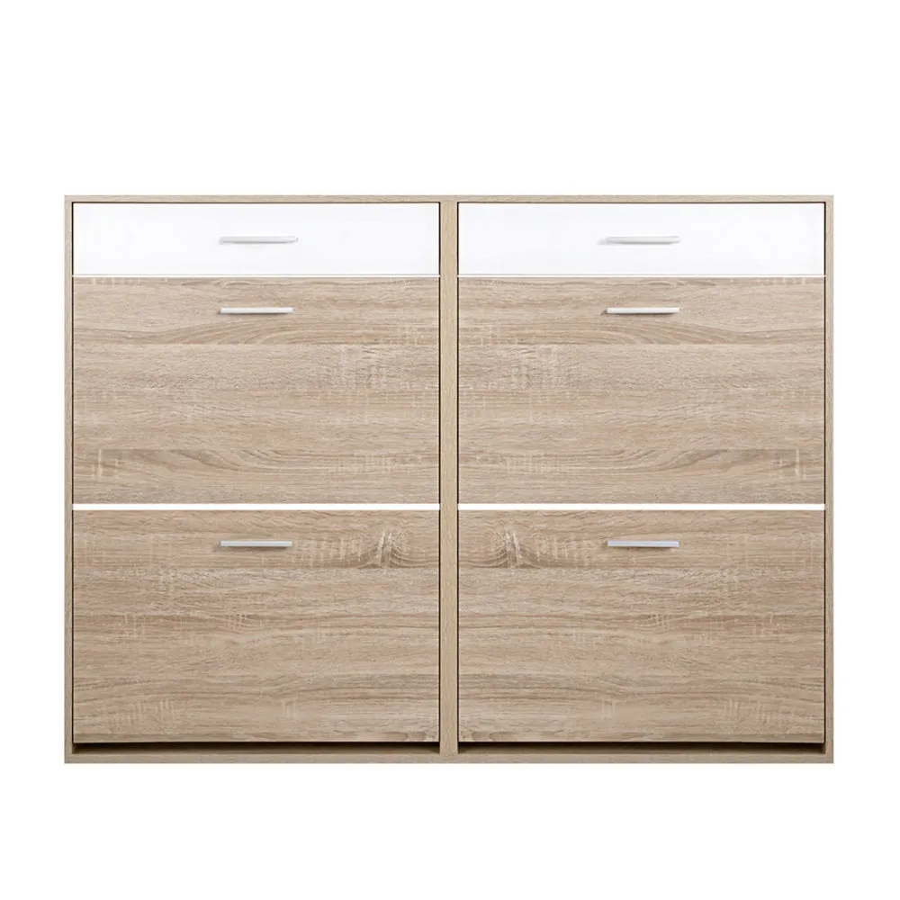 2 Tier Shoe Cabinet - Wood