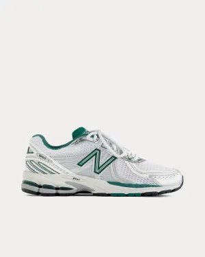 860v2 White / Green Low Top Sneakers