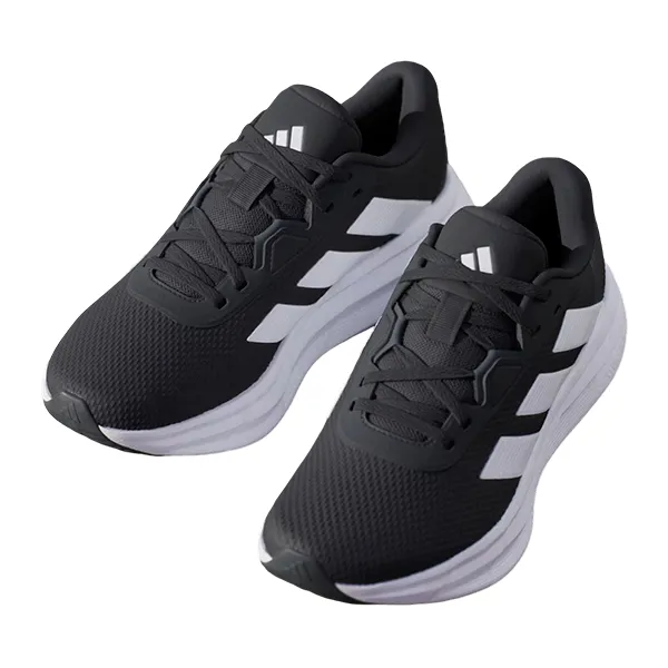ADIDAS GALAXY 7 W RUNNING SHOES FOR WOMEN, CORE BLACK & CLOUD WHITE & CARBON