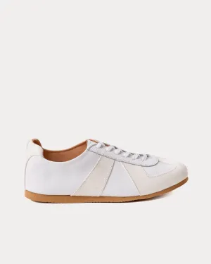 Adnitt Gat Calf Leather with Gum Soles White Low Top Sneakers