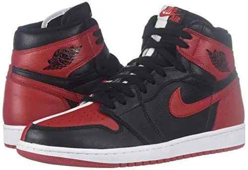 Air Jordan 1 Retro High OG Homage 2 Home (Non-Numbered) - Men NRG 861428-061 Black/University Red-White