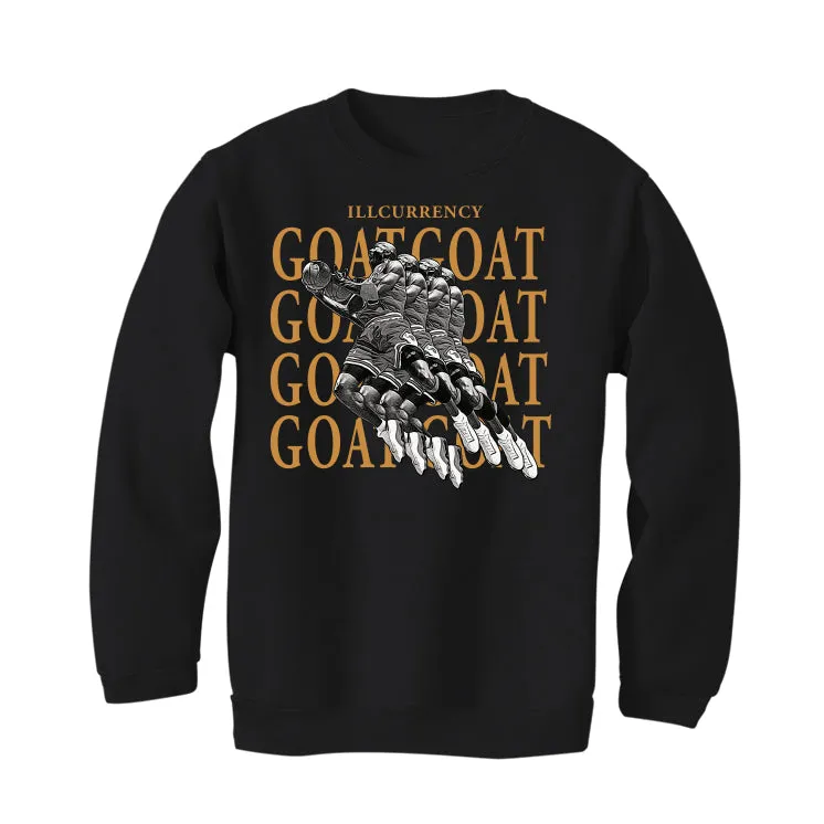 Air Jordan 13 “Wheat” | illcurrency Black T-Shirt (GOATED)