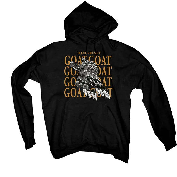 Air Jordan 13 “Wheat” | illcurrency Black T-Shirt (GOATED)