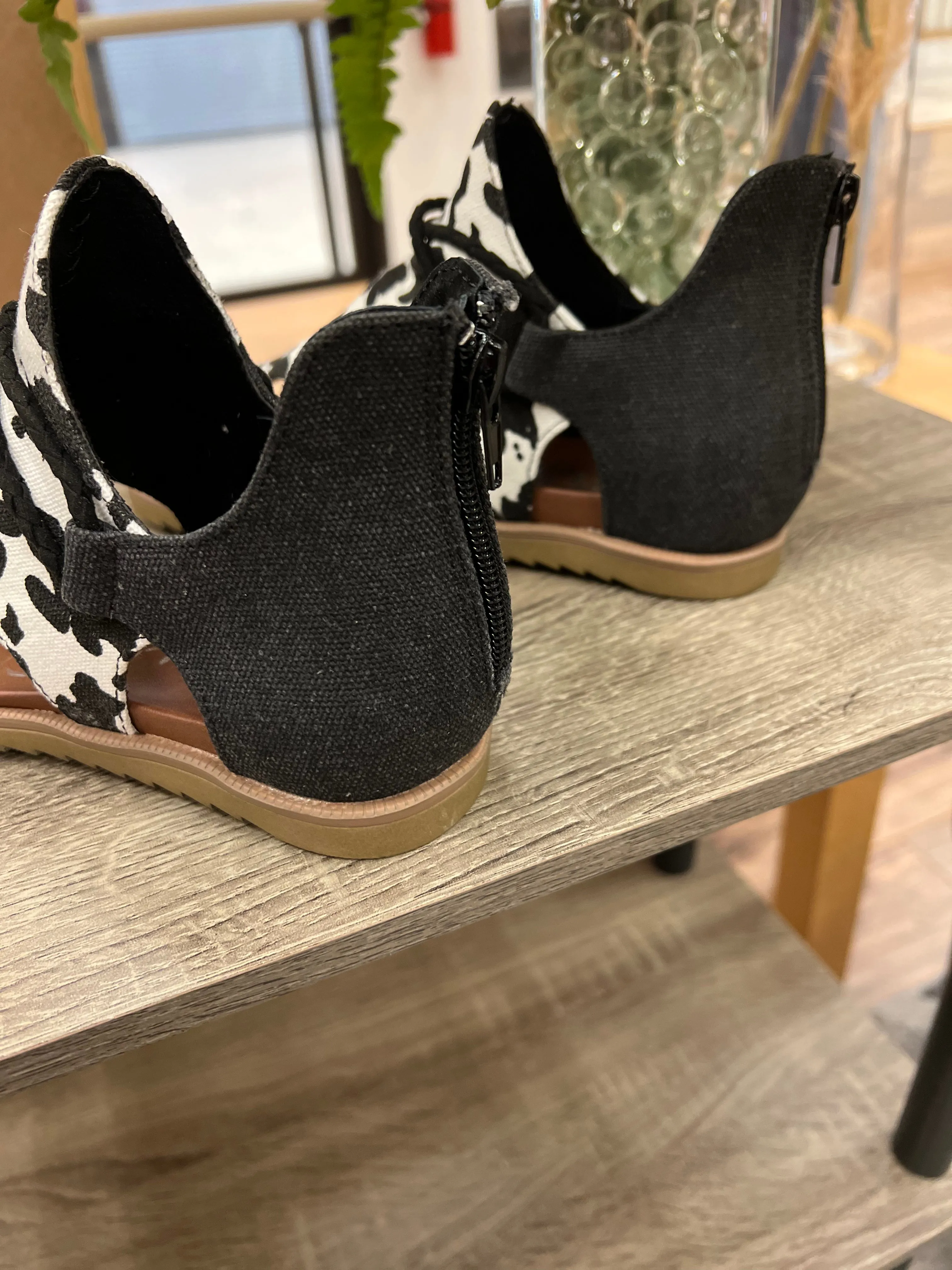 Angelika Sandals (Black Cow)