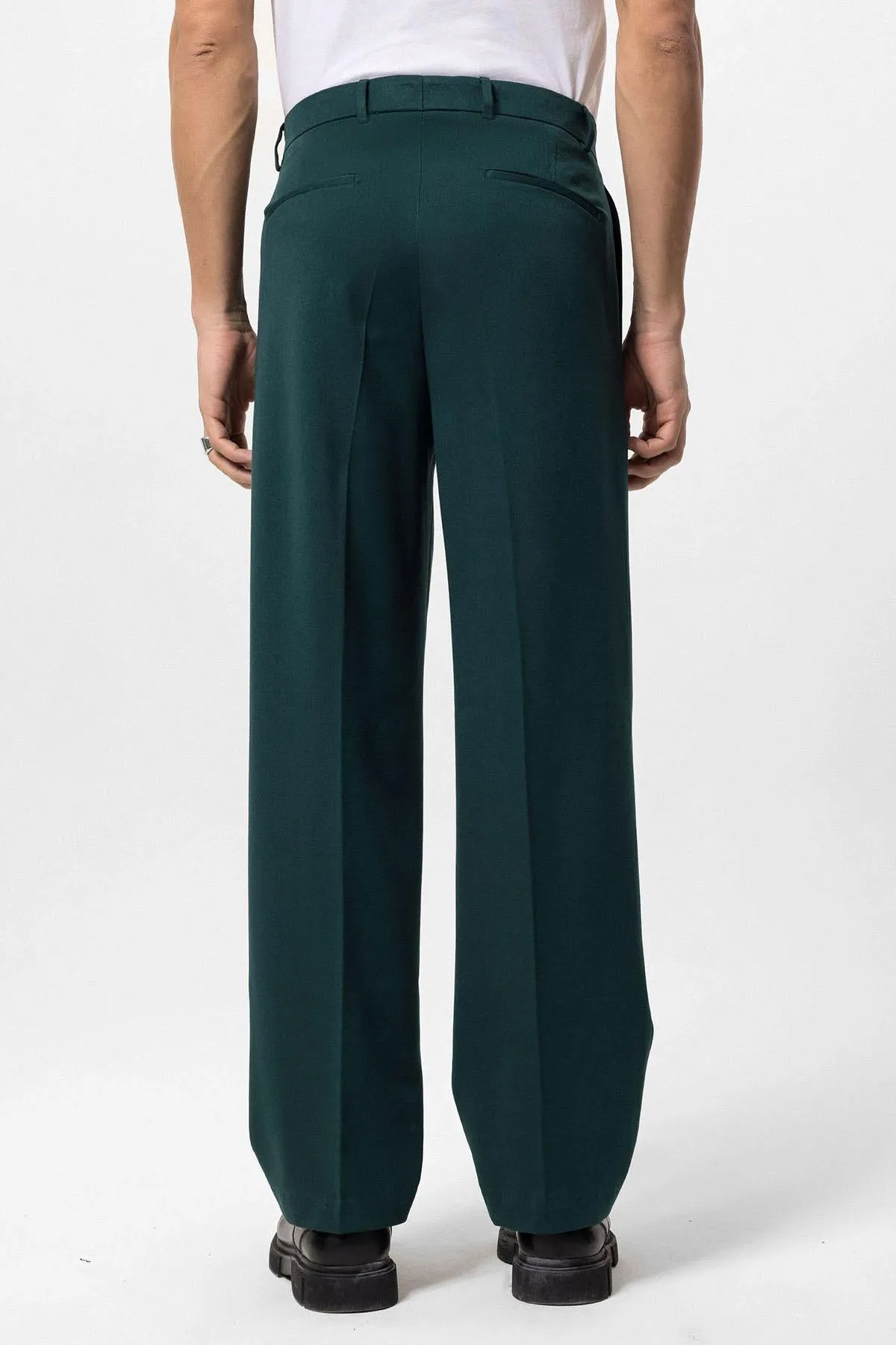 ANT High Waist Pleated Comfortable Fit Men's Trousers - Duluth