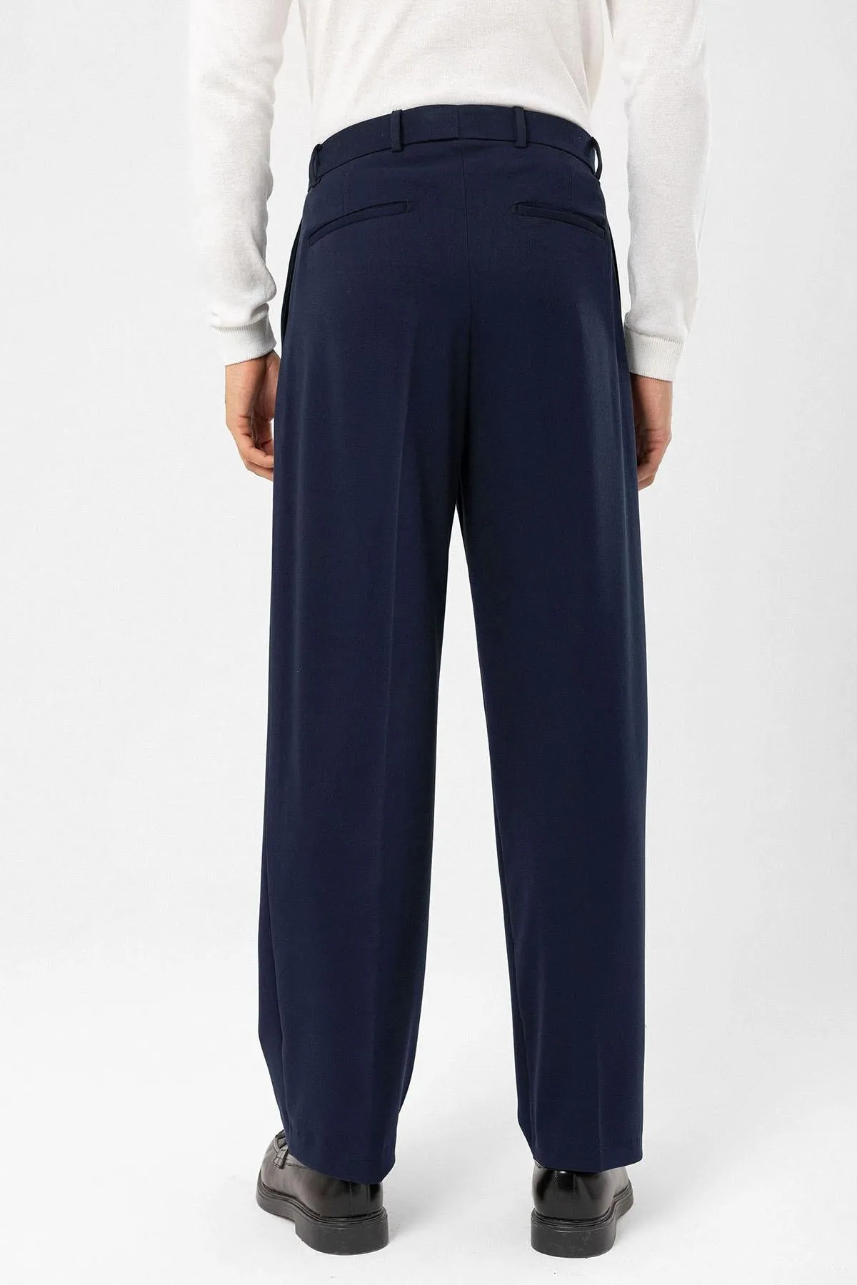 ANT High Waist Pleated Comfortable Fit Men's Trousers - Rialto