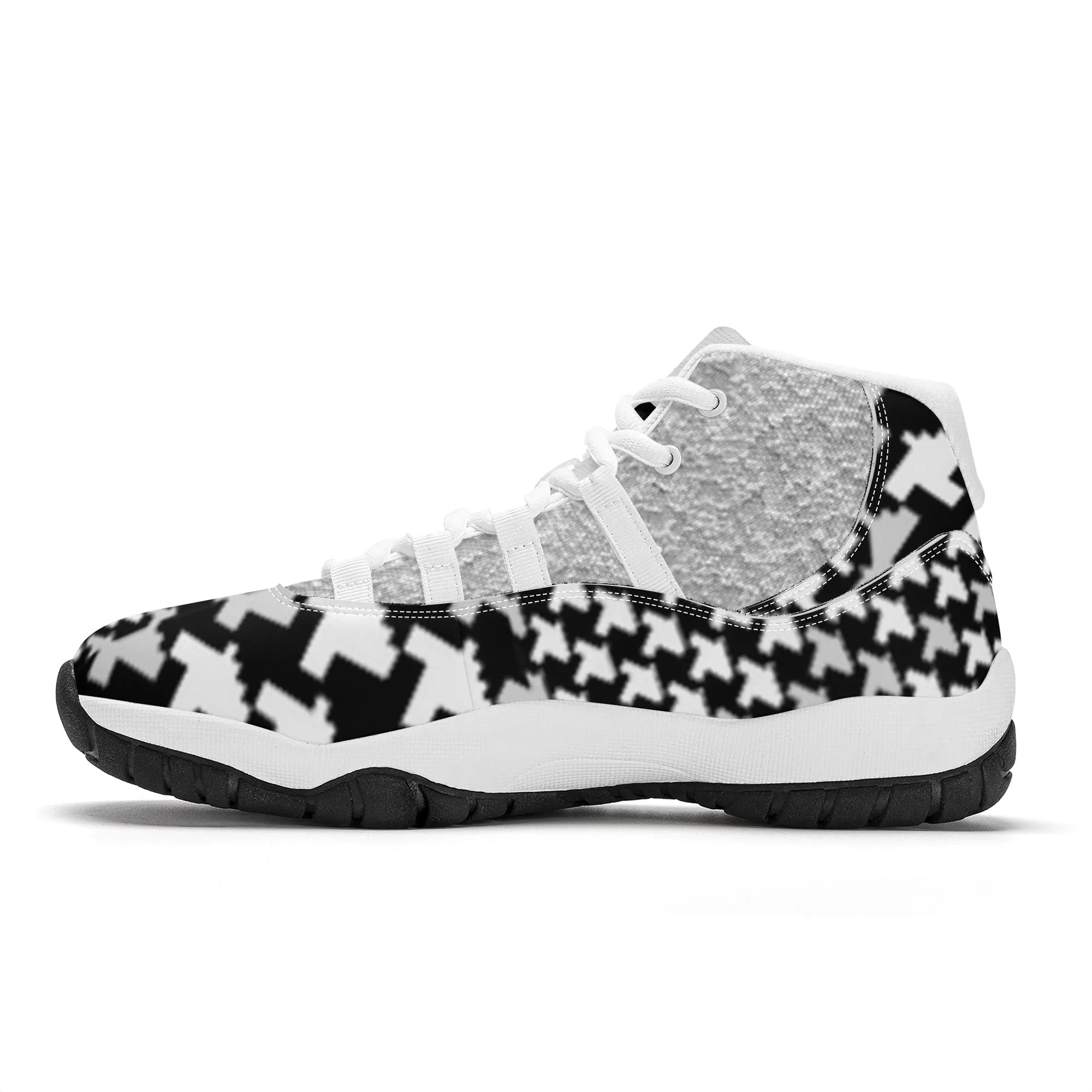 Arabic High Top Air Retro Sneakers - White