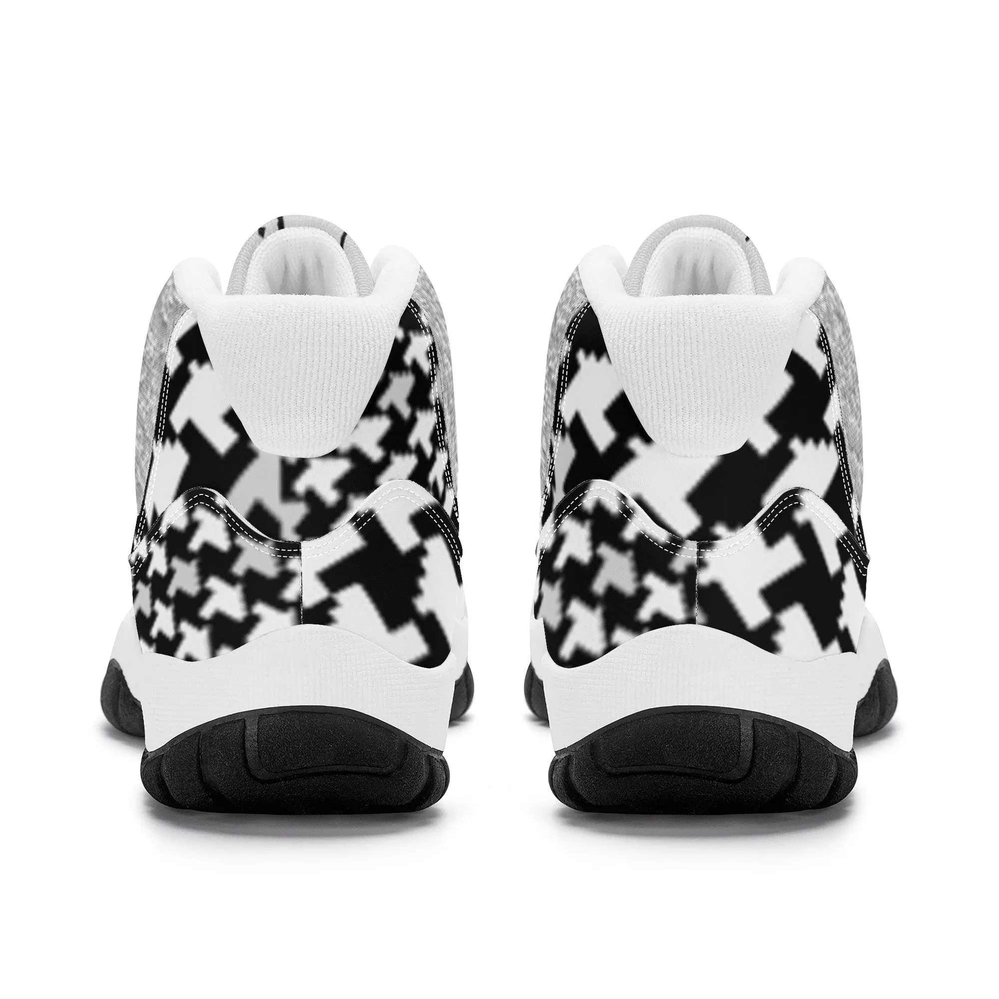 Arabic High Top Air Retro Sneakers - White