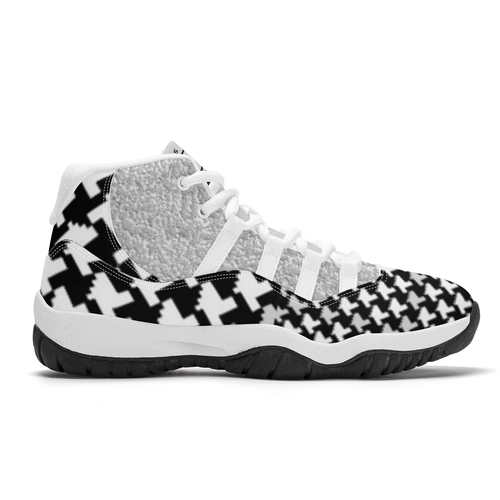 Arabic High Top Air Retro Sneakers - White