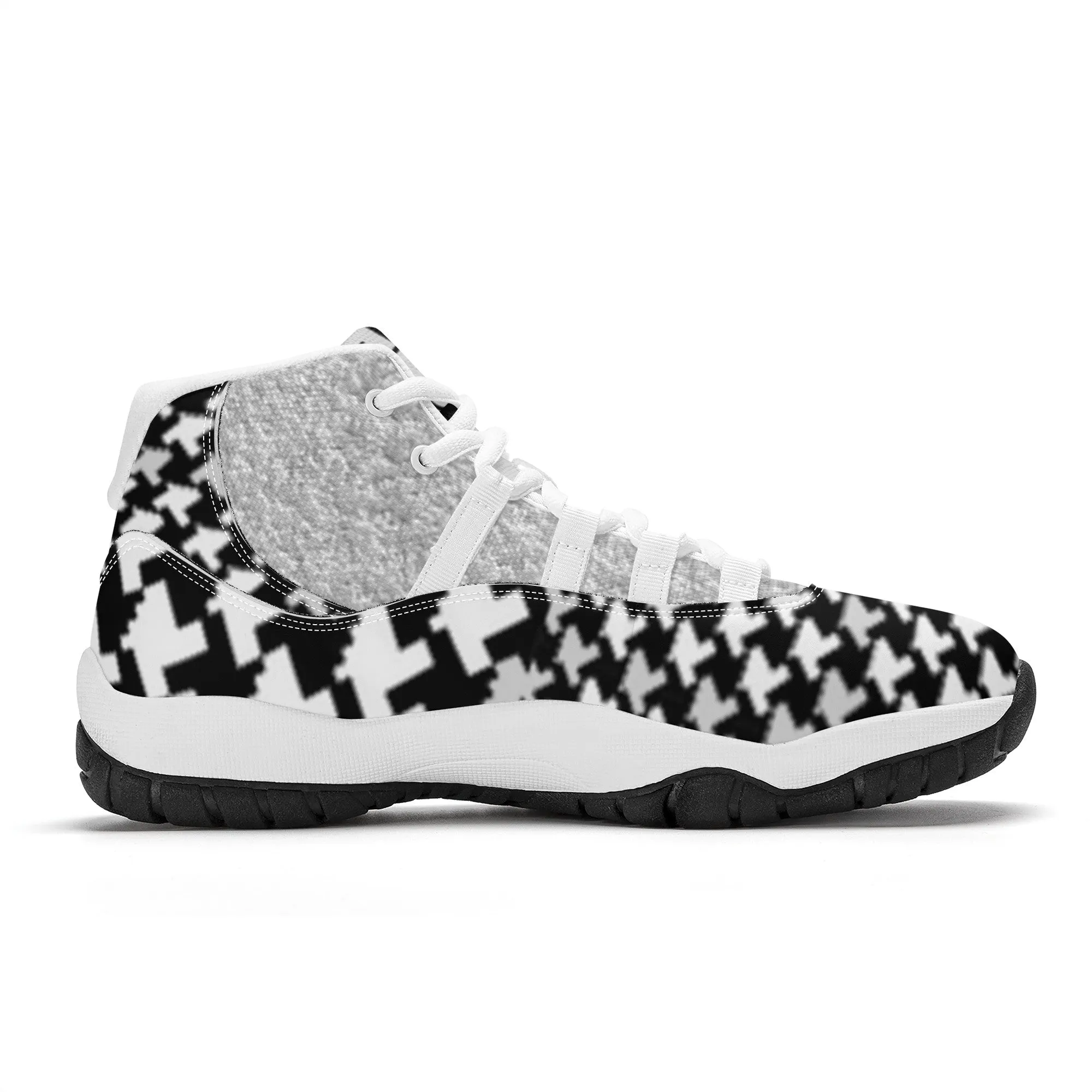 Arabic High Top Air Retro Sneakers - White