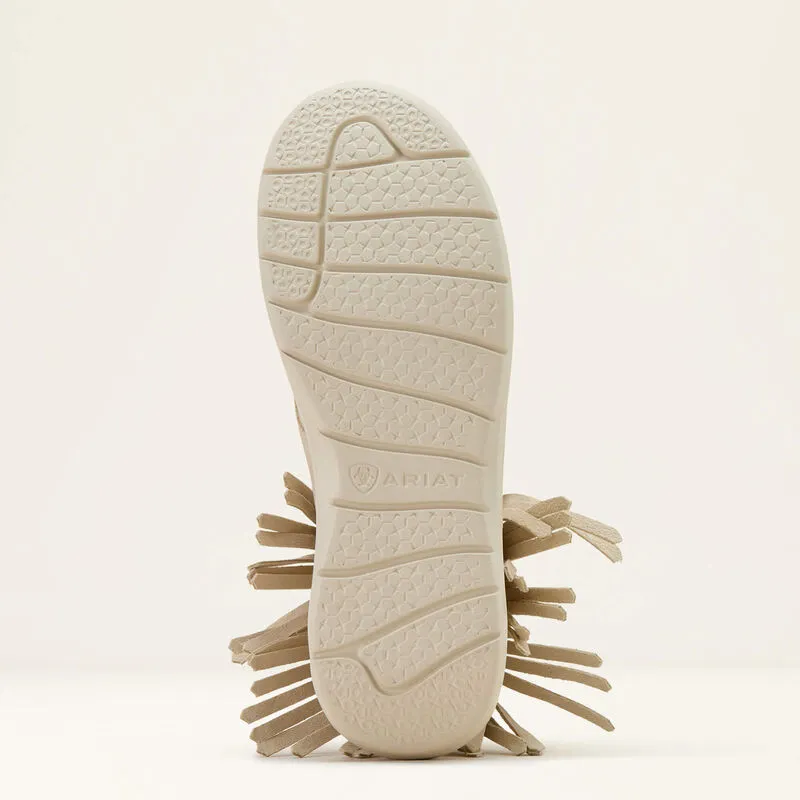 Ariat Women's Hilo High Top Fringe Shoe in Sand Suede