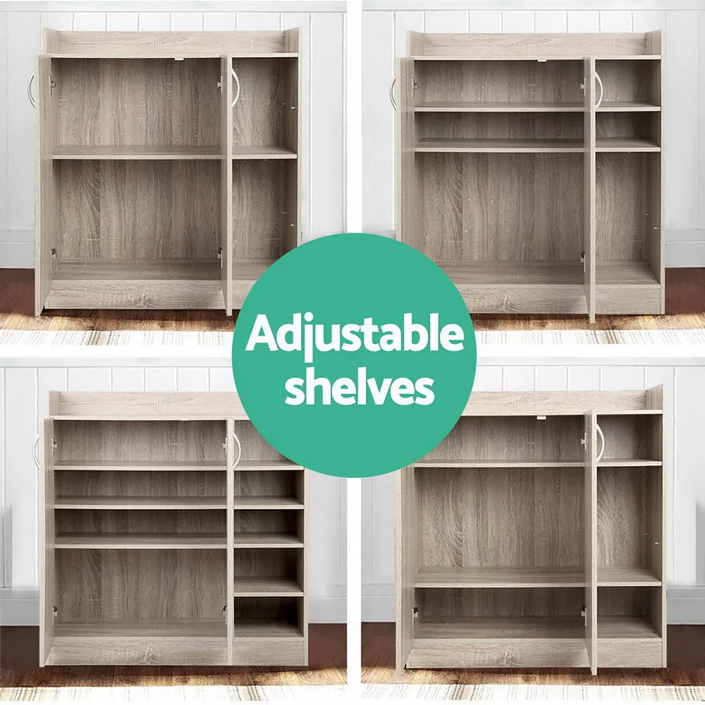 Artiss 2 Doors Shoe Cabinet Storage Cupboard