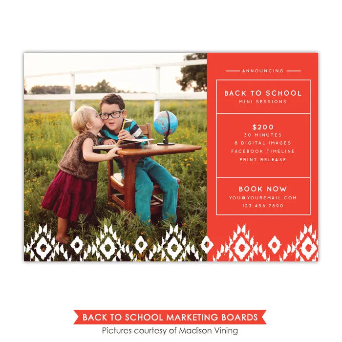 Back to School Marketing board | First day