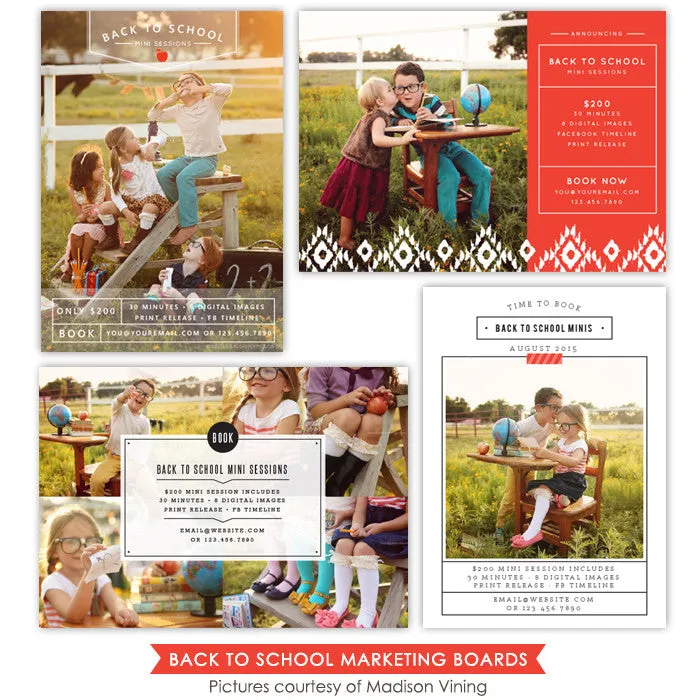 Back to School Marketing boards bundle | School season