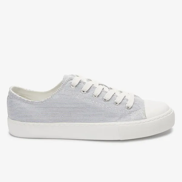 Baseball Canvas Lace-Up Trainers