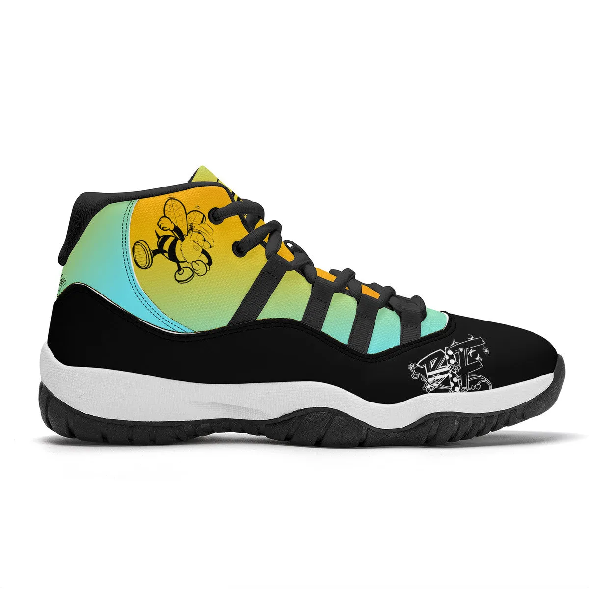 BIF High Top Air Retro Sneakers - Black