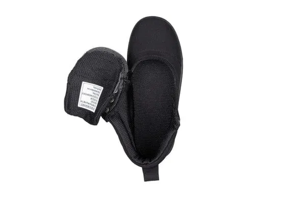Billy Footwear - Black to the floor Billy XDR Short Wrap High Top - Extra Wide