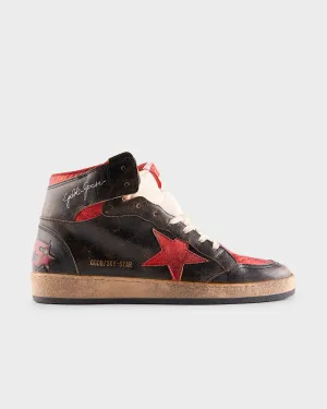 Black Red Metallic Sky Star Sneakers