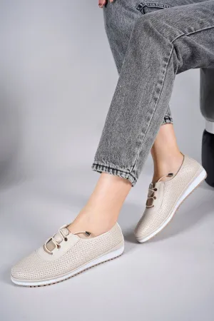 ByLlaion Women's Daily Shoes 001281 Cream