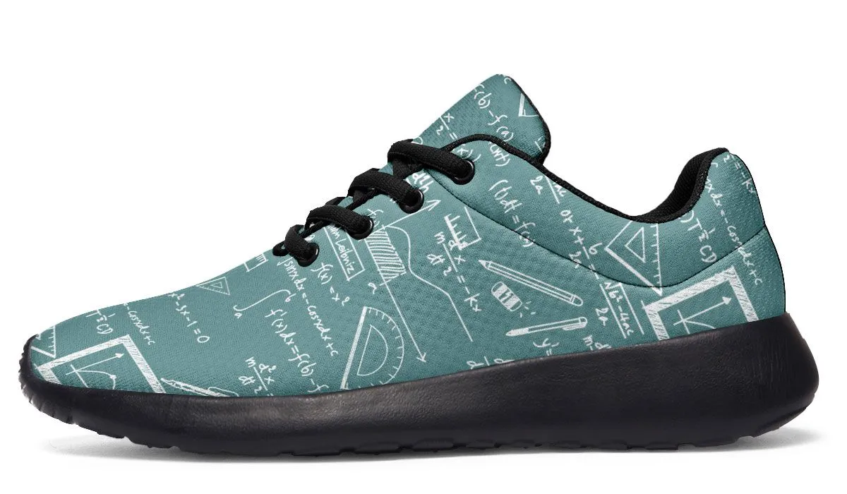 Calculus Pattern Athletic Sneakers