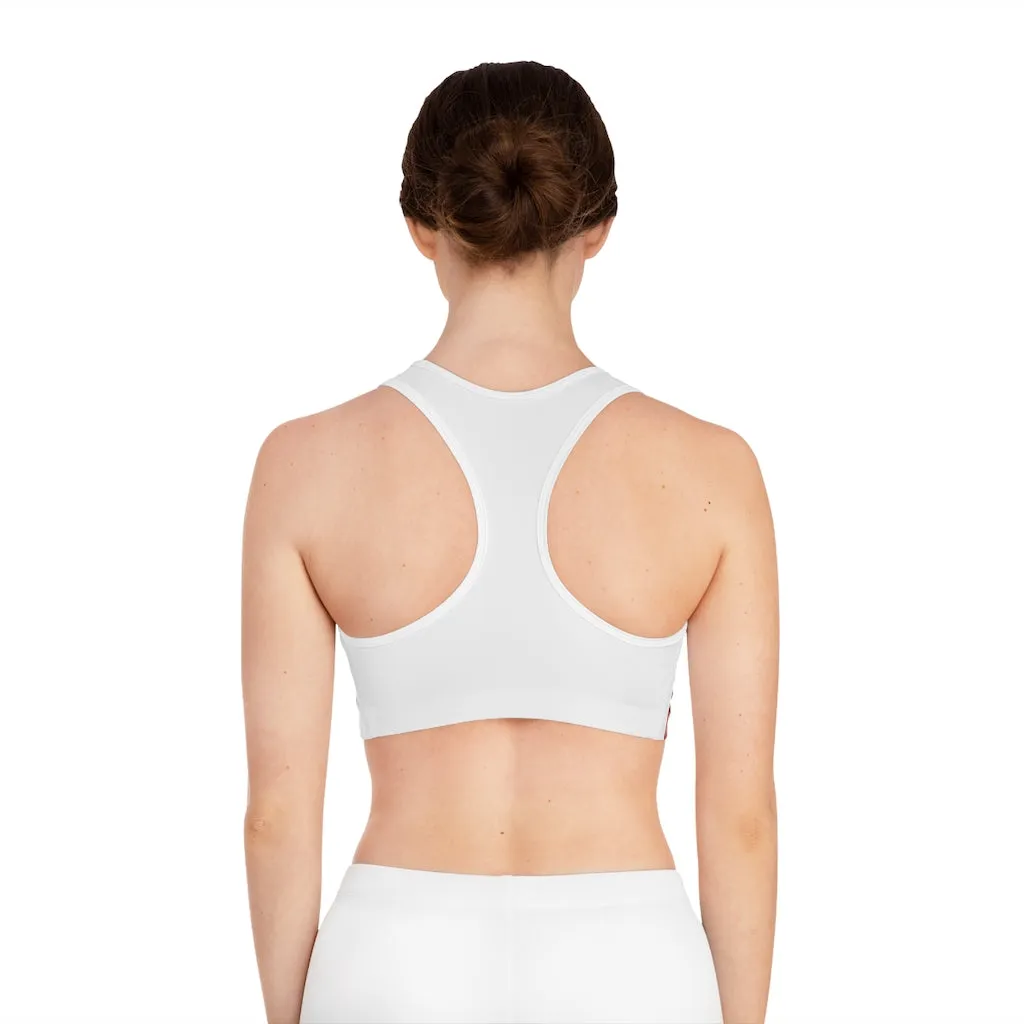 Cat Pattern Sports Bra (AOP)