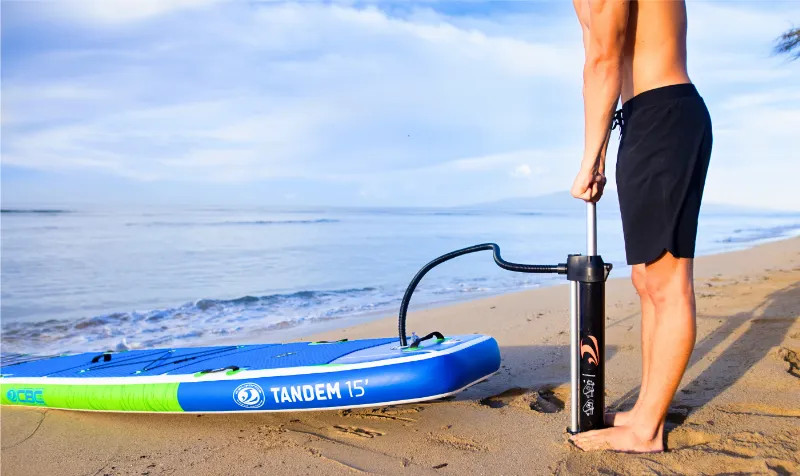 CBC 15’ Tandem Inflatable Paddle Board SUP Blue