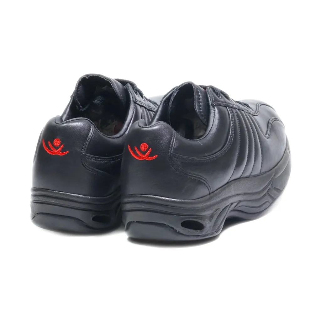 Chung Shi Casual Lace Ups Leather Black Colour For Men