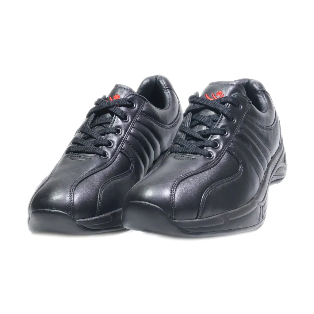 Chung Shi Casual Lace Ups Leather Black Colour For Men