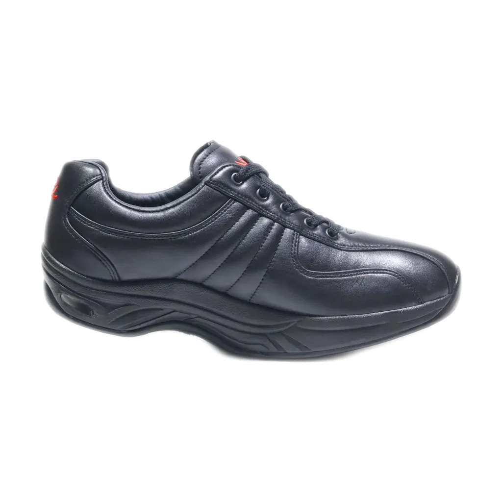 Chung Shi Casual Lace Ups Leather Black Colour For Men