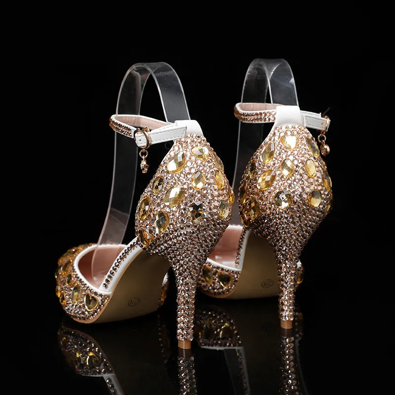 Coffee Brown High Heel Pointed-Toe Women's Fashion Shoes