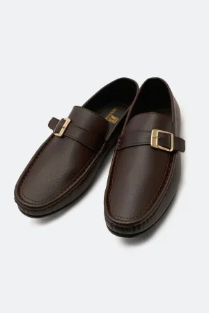 Coffee Casual Mocassins Shoes