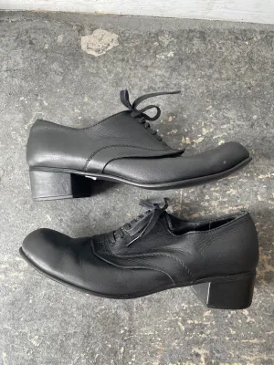 Comme des Garcon Black Leather Clown Shoes