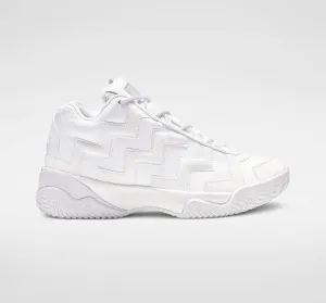 Converse Voltage Mid Ladies Triple White Leather High Top Sneakers 11