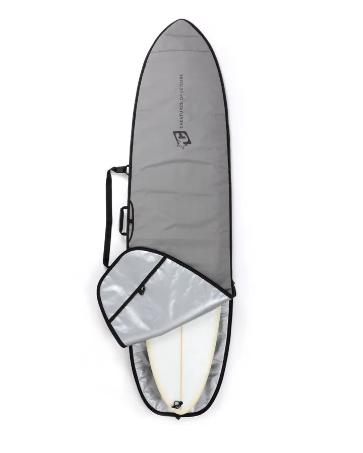 CREATURES OF LEISURE - FISH ICON  BOARD BAG SILVER BLACK
