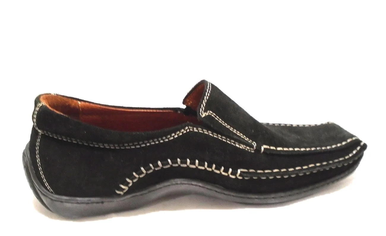 Demo Black Suede Donald Pliner Slip on Flats