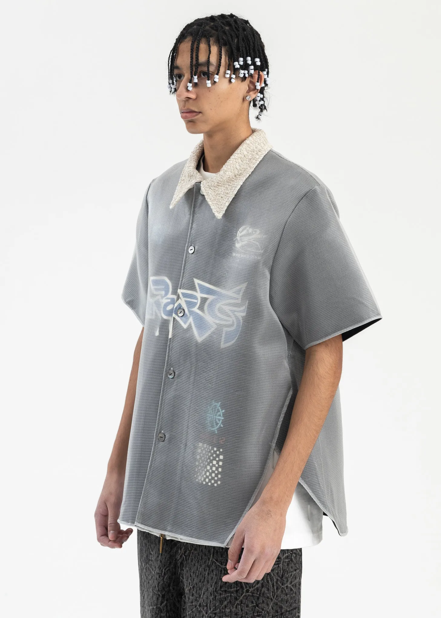 EUPHORIC BLACK BILL WARM UP LAYERED SHIRT