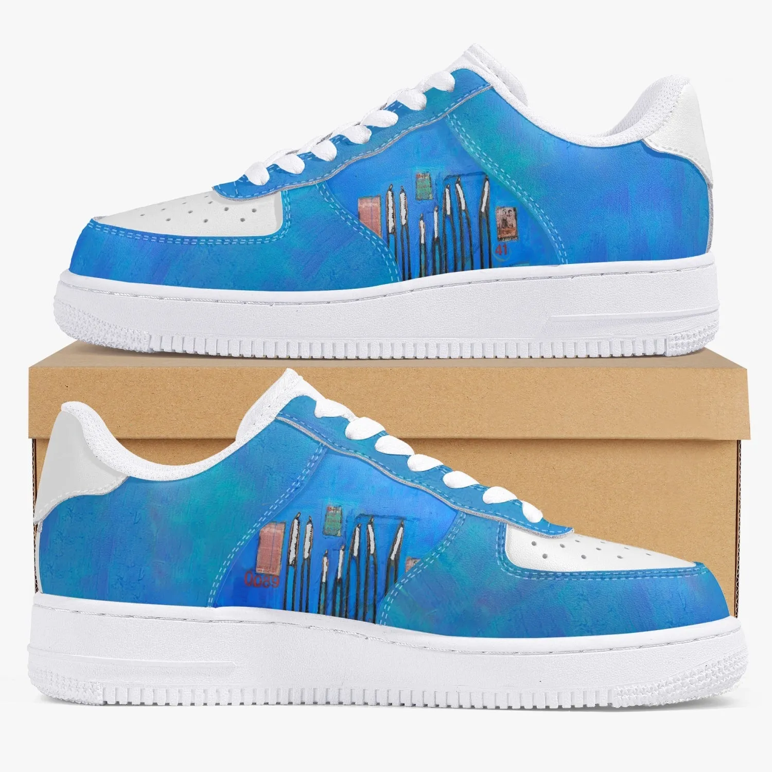 Family New Low-Top Leather Sports Sneakers