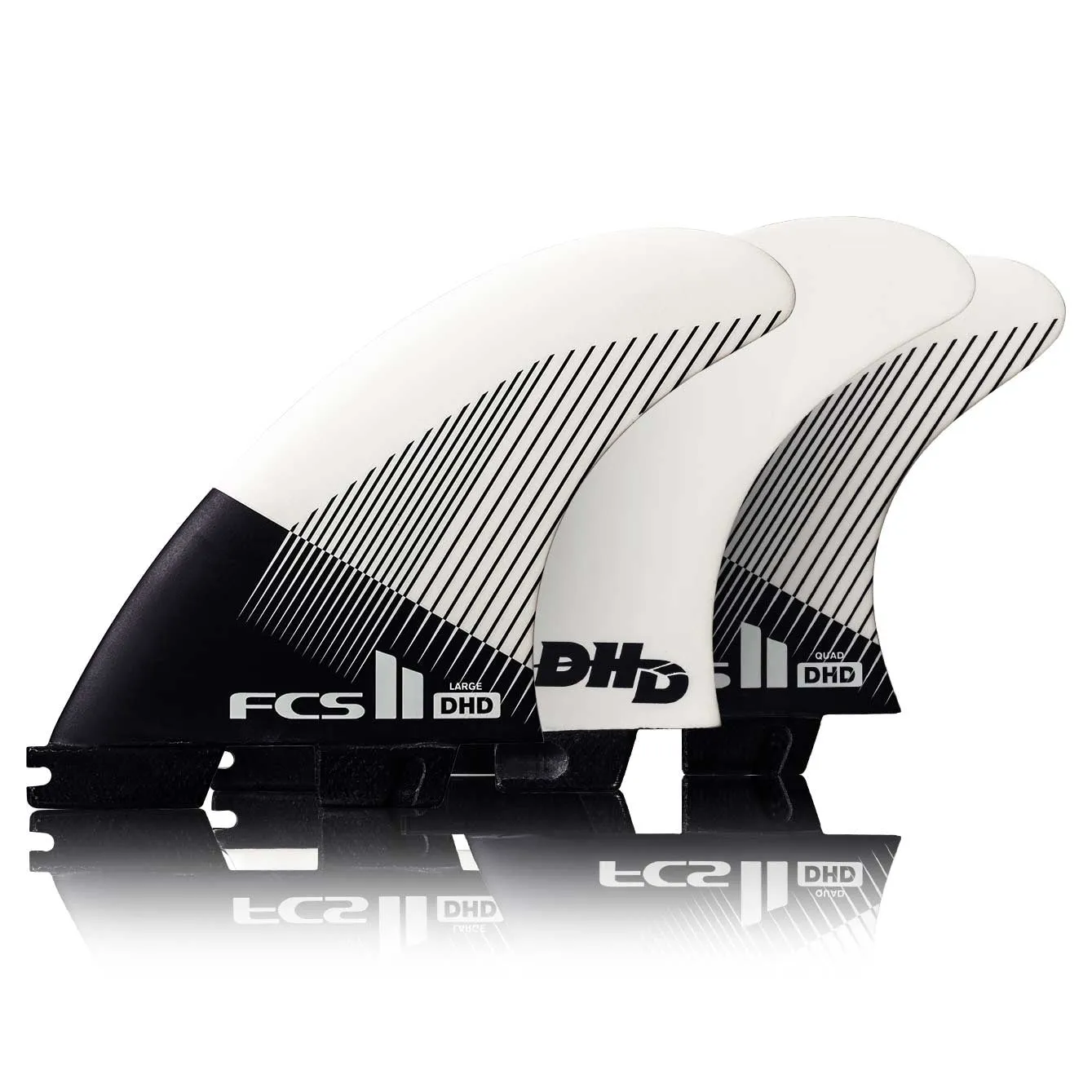 FCS II DHD PC Tri Quad Fin Set - Large