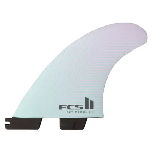 FCS II Sky Brown PC Tri Fin Set - Small
