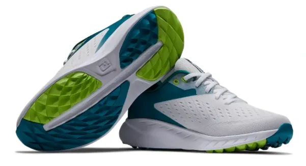 FootJoy Women's Flex XP Golf Shoes White/Teal/Lime