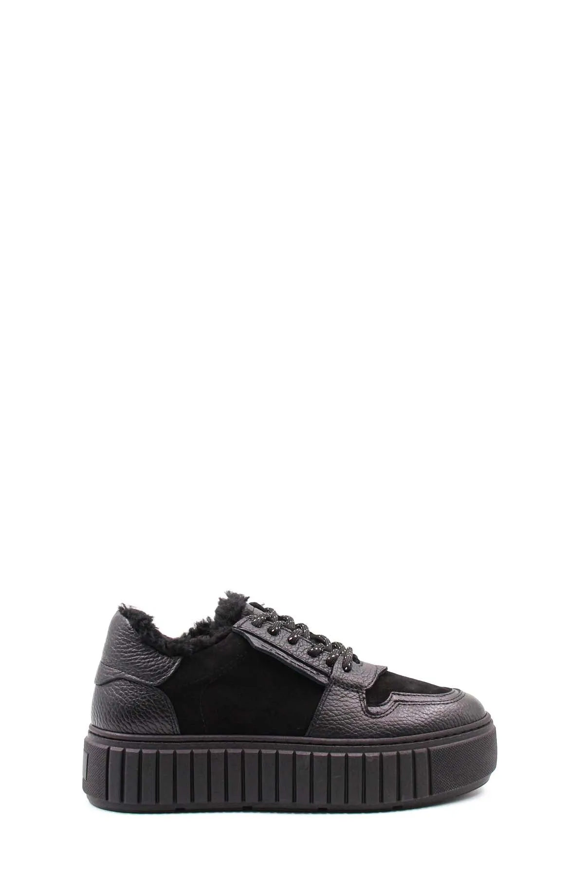 FST Genuine Leather Women's Casual Shoes 009SZA954-3 Black - Actopan