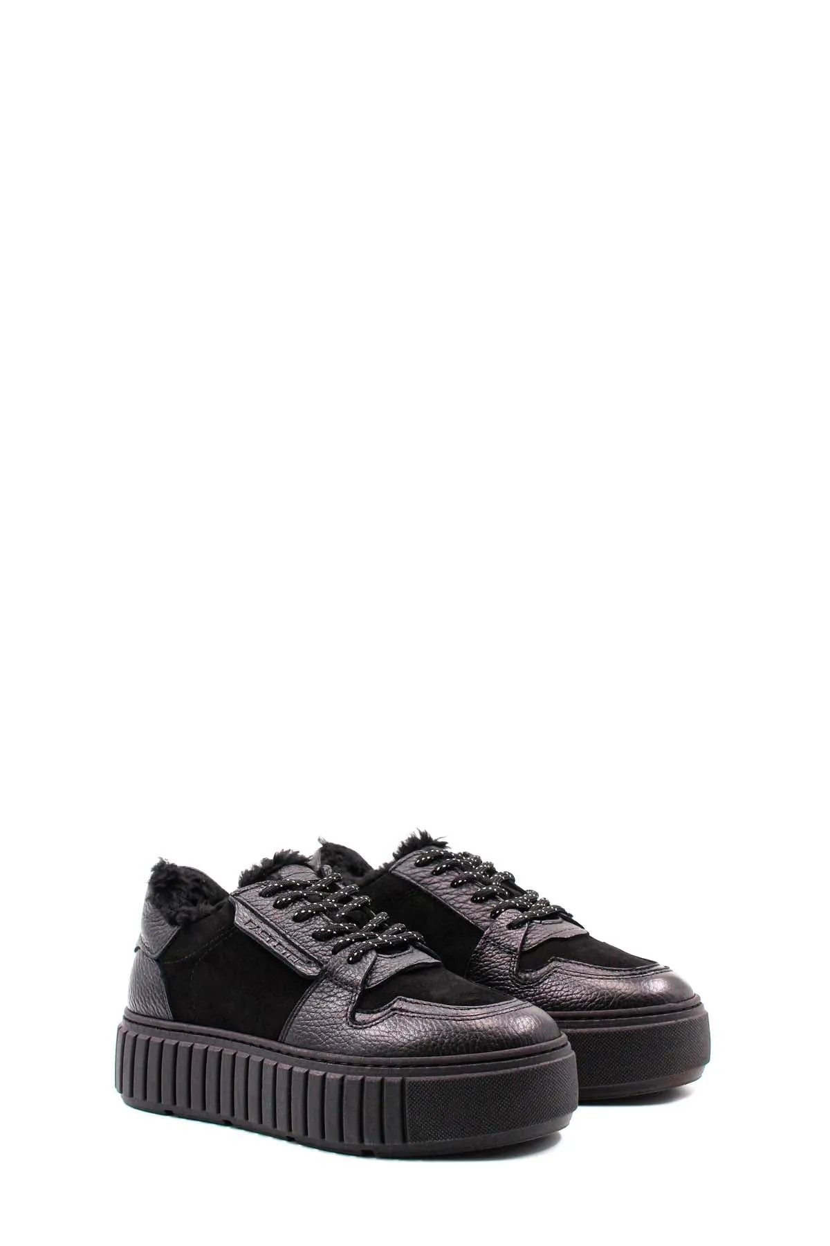 FST Genuine Leather Women's Casual Shoes 009SZA954-3 Black - Actopan
