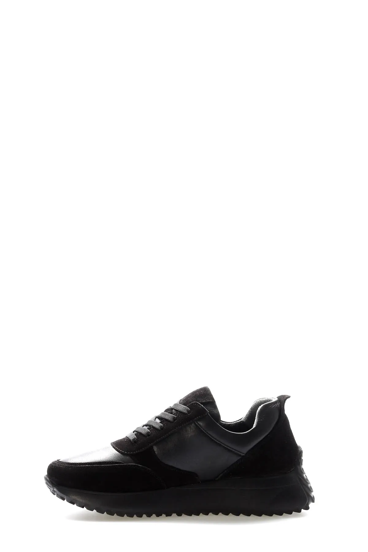 FST Genuine Leather Women's Casual Shoes 136ZA904-3 Black Suede - Saint-Malo