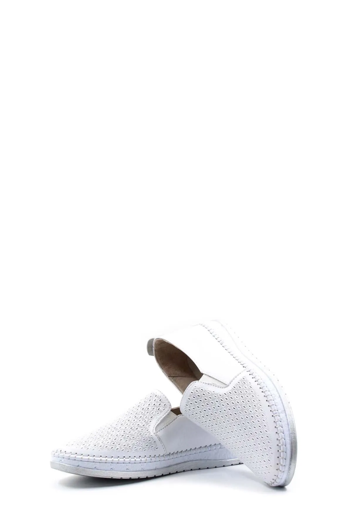FST Genuine Leather Women's Casual Shoes 139ZA600 White - Alytus