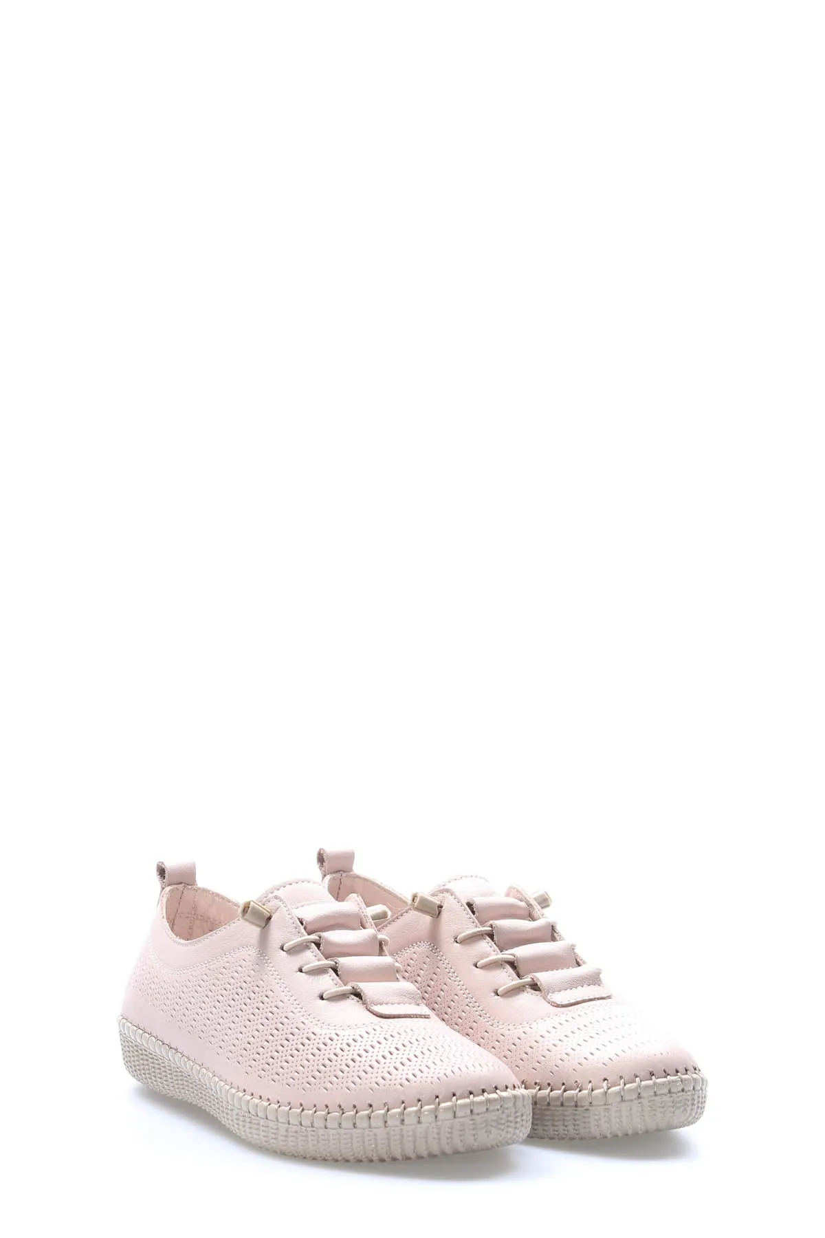 FST Genuine Leather Women's Casual Shoes 164ZA5028 Beige - Hereford