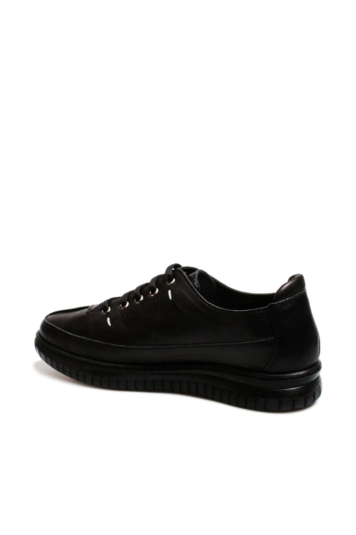 FST Genuine Leather Women's Casual Shoes 583ZA402 Black - Memmingen
