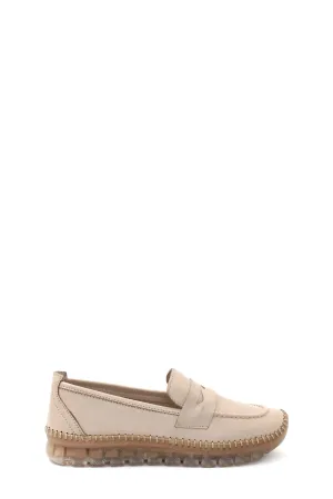 FST Genuine Leather Women's Casual Shoes 609ZA740 Mink - Cary