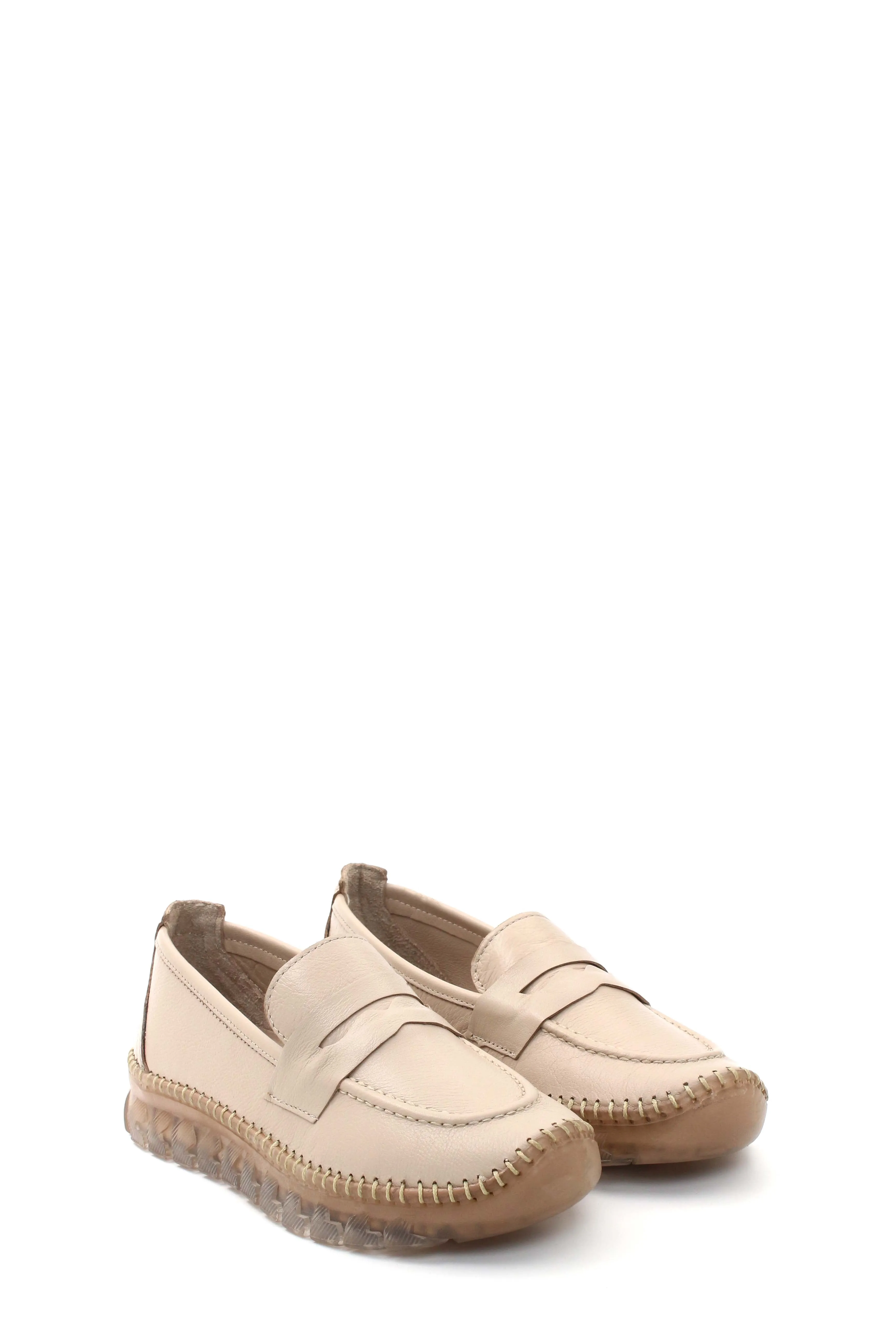 FST Genuine Leather Women's Casual Shoes 609ZA740 Mink - Cary
