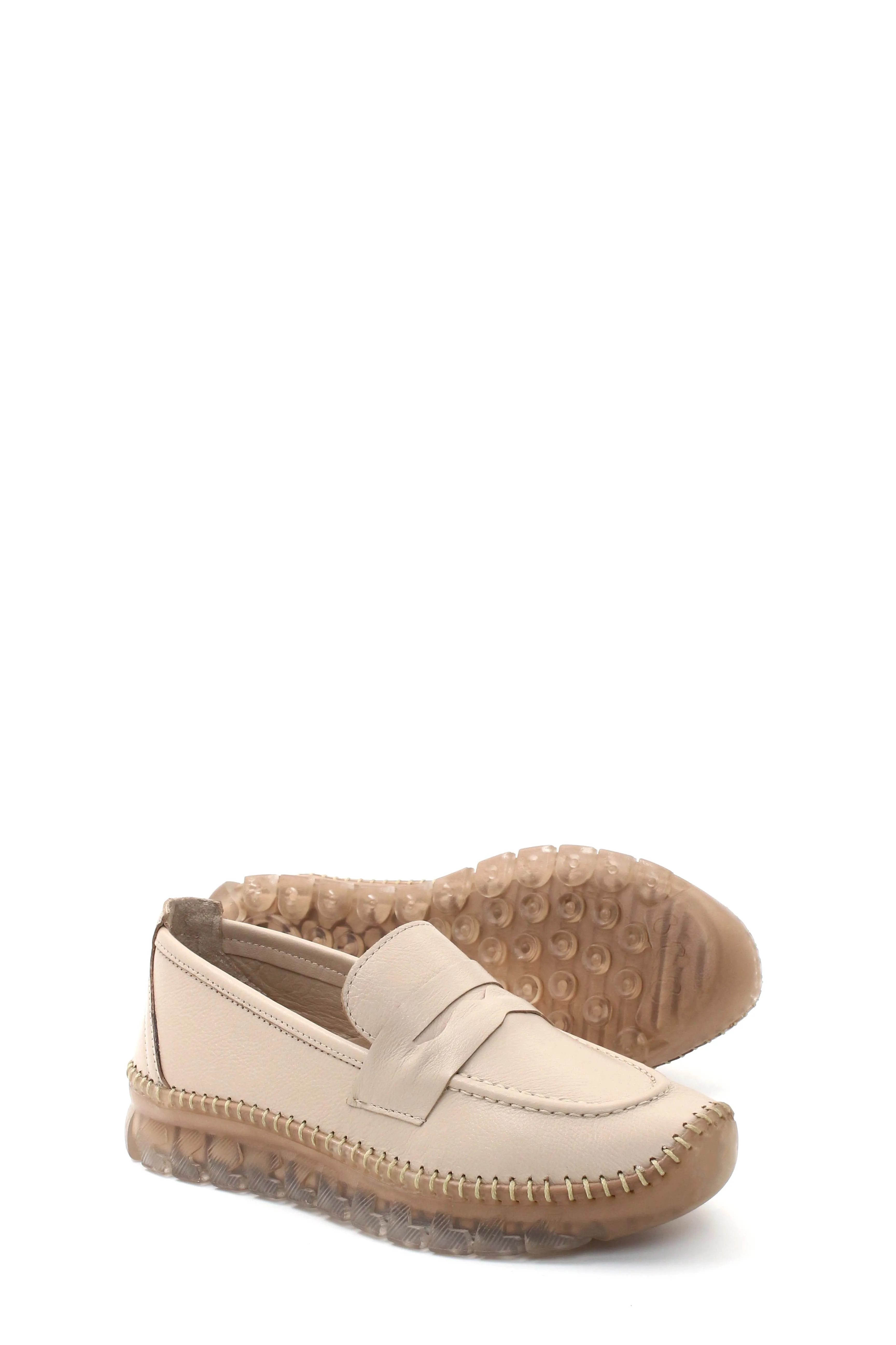 FST Genuine Leather Women's Casual Shoes 609ZA740 Mink - Cary