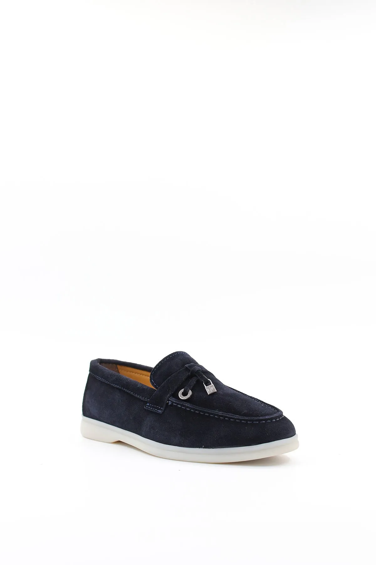 FST Genuine Leather Women's Casual Shoes 819ZA021 Navy Suede - Matamoros